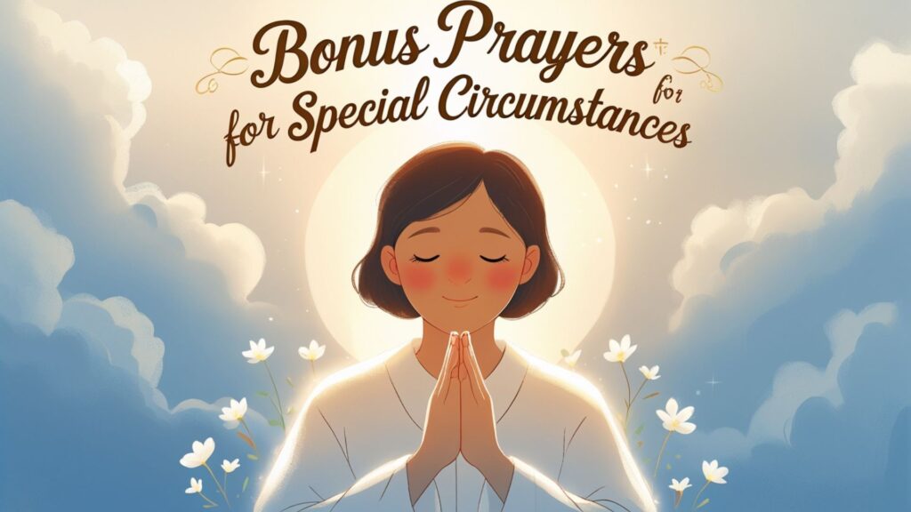 Bonus Prayers for Special Circumstances